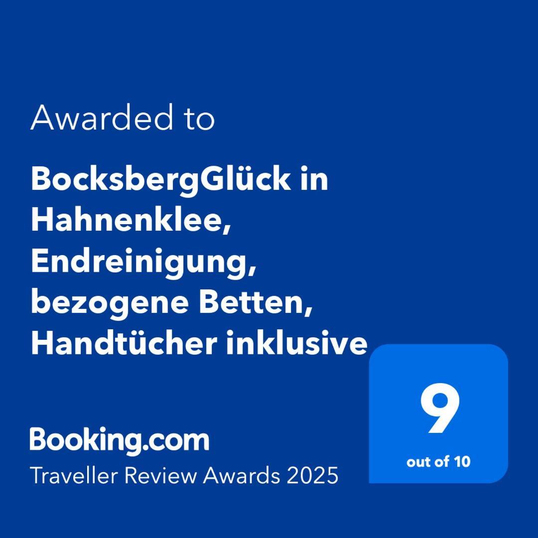 Bocksbergglueck In Hahnenklee, Endreinigung, Bezogene Betten, Handtuecher Inklusive Goslar Dış mekan fotoğraf